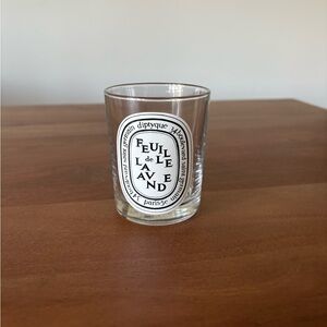 Empty Feuille de Lavande Diptyque Candle Glass